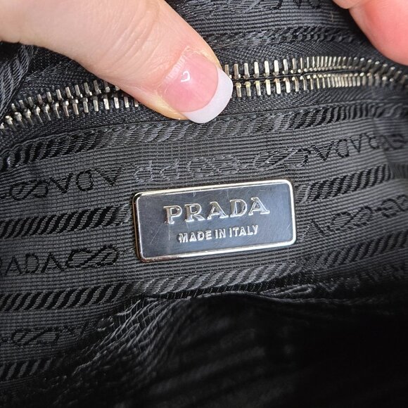 PRADA Buffalo Snaps Dusty Rose Shoulder Bag - Picture 7 of 13